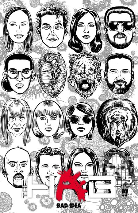 HAB #5 (OF 6) CVR C DAVID LAPHAM BW OUTBREAK SKULLS VAR