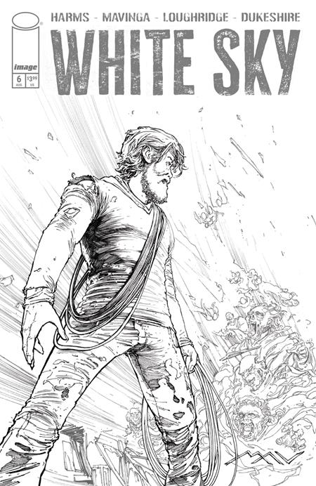 WHITE SKY #6 CVR C JP MAVINGA B&W VAR (MR)