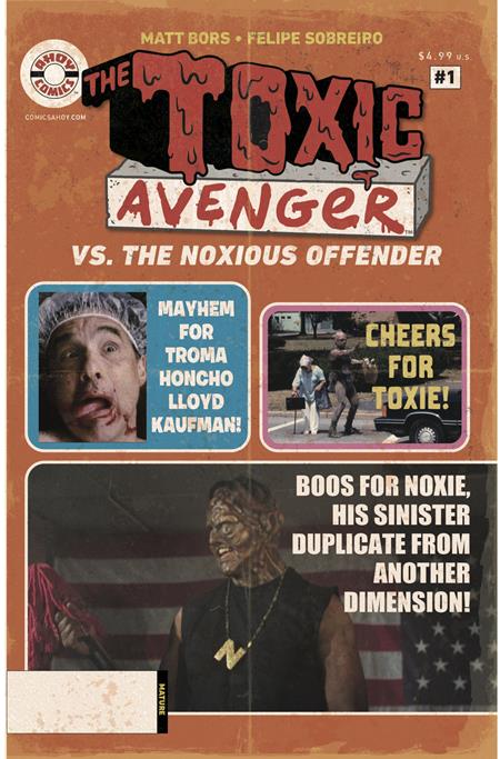 TOXIC AVENGER VS THE NOXIOUS OFFENDER #1 (OF 5) CVR C 1:5 COPY TROMA PHOTO WRASSLIN MAGAZINE UNLOCK VAR (MR)