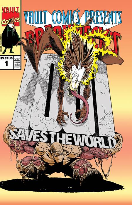 ONE ZERO ZERO ONE SAVES THE WORLD #1 CVR D INC 1:3 (30) ADAM CAHOON VAULT VINTAGE HOMAGE VAR