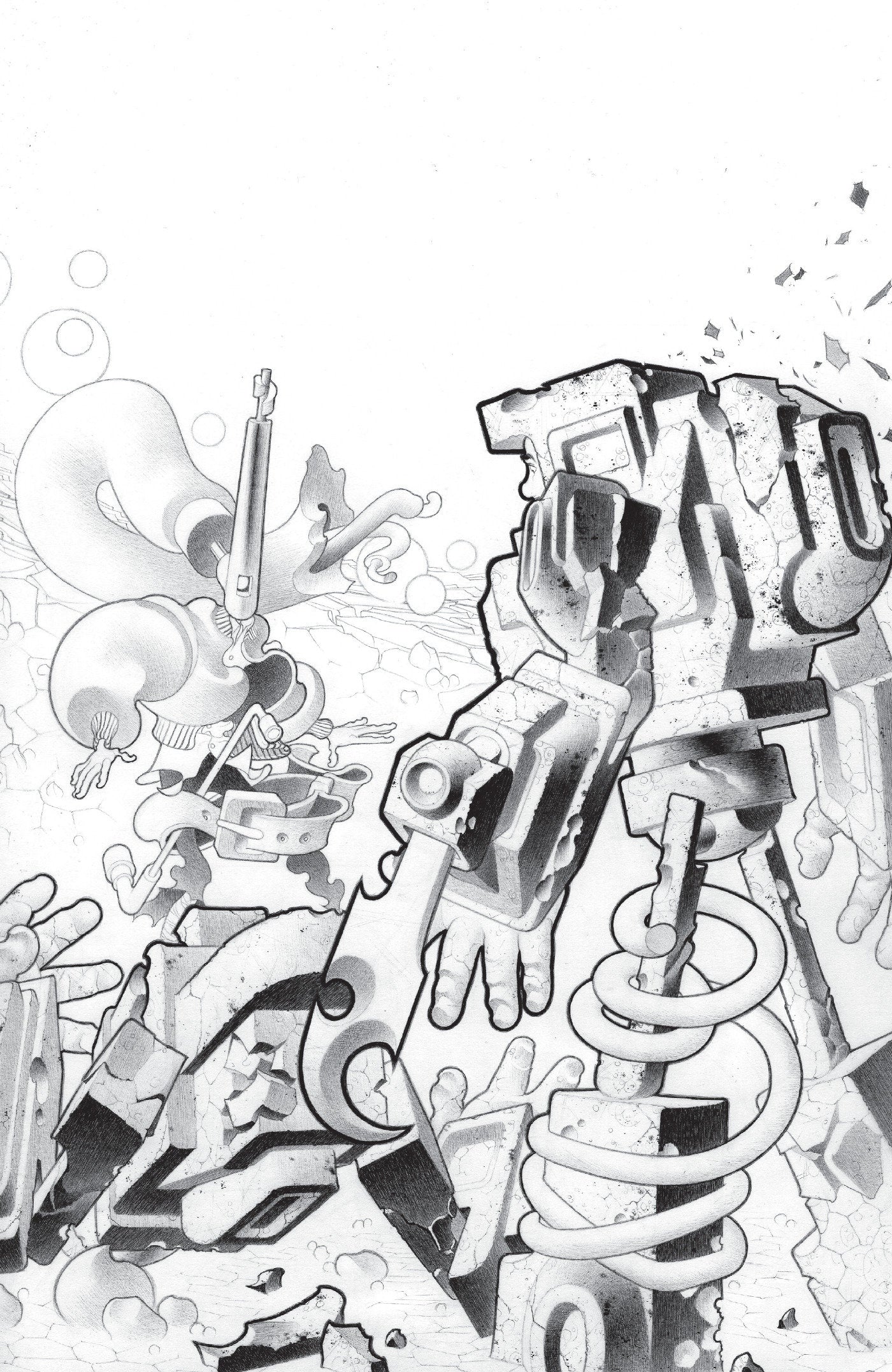 FACELESS AND THE FAMILY MAZE OF THE MECHANICAL ALIENS #3 CVR C INC 1:10 MATT LESNIEWSKI VAR