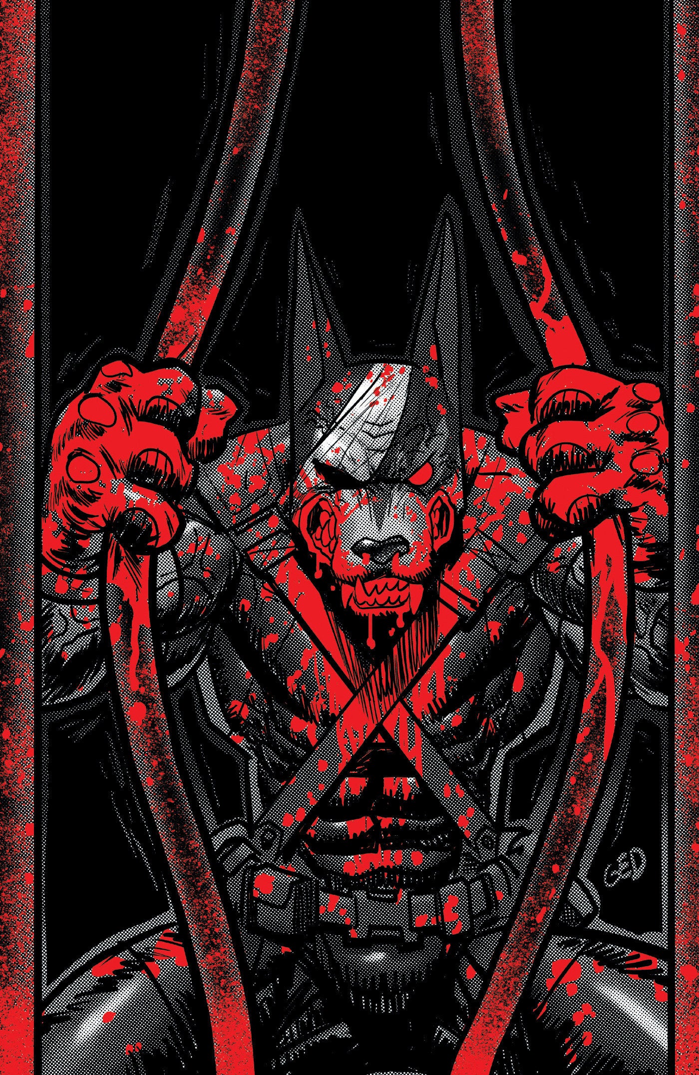 SUPER MONDO MEGA MUTTS #3 CVR F INC 1:50 JUAN GEDEON BLOODY B&W VAR