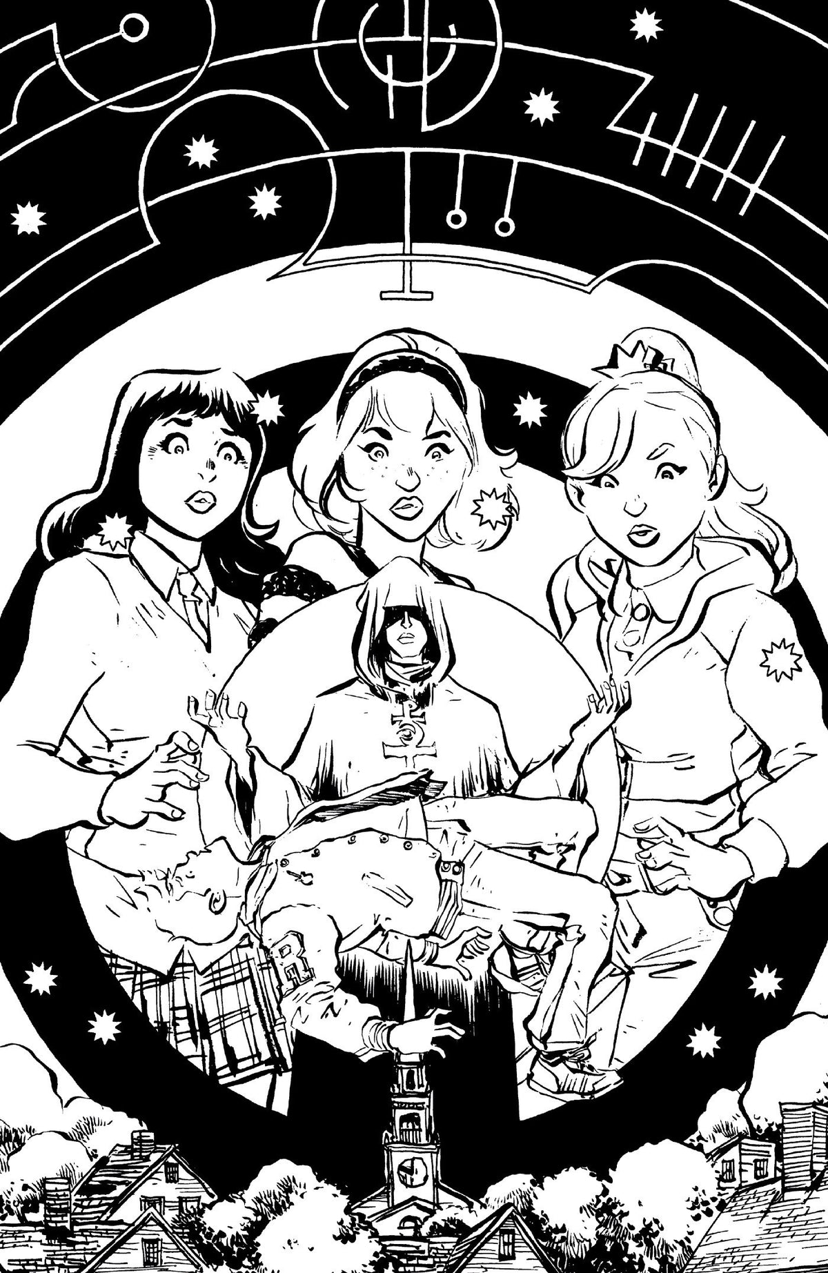 Archie in Hell #1 Cover L Jesse Lonergan B&W 1:250 Var