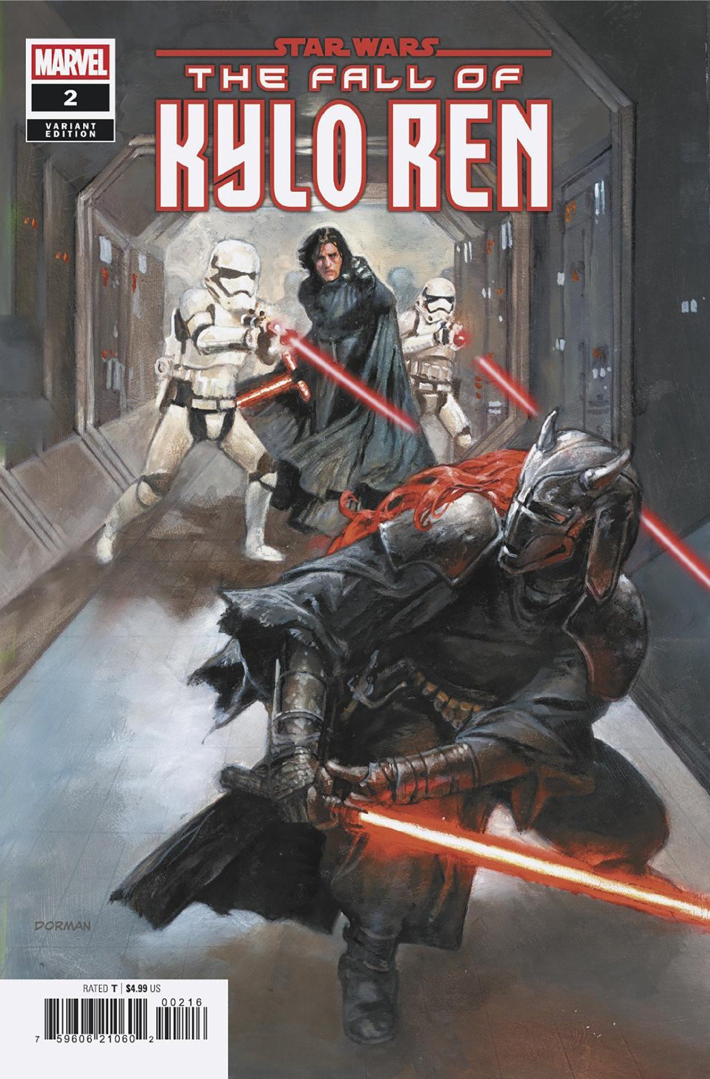 STAR WARS: THE FALL OF KYLO REN #2 DAVE DORMAN VARIANT 1:25
