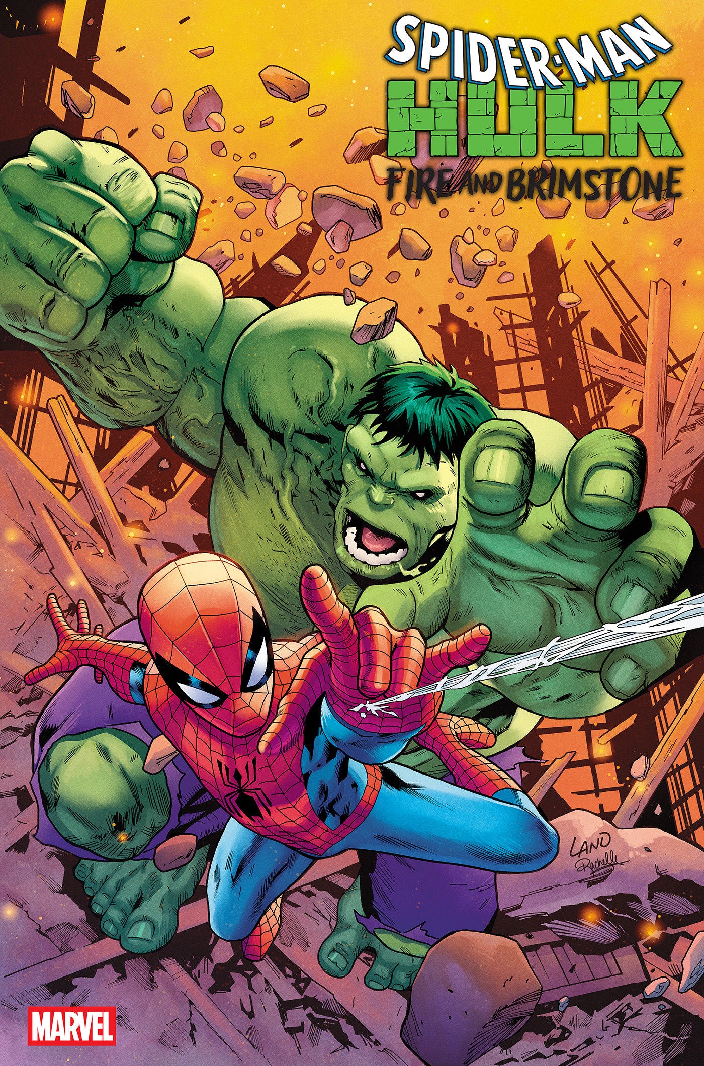 SPIDER-MAN/HULK: FIRE AND BRIMSTONE #2 GREG LAND VARIANT