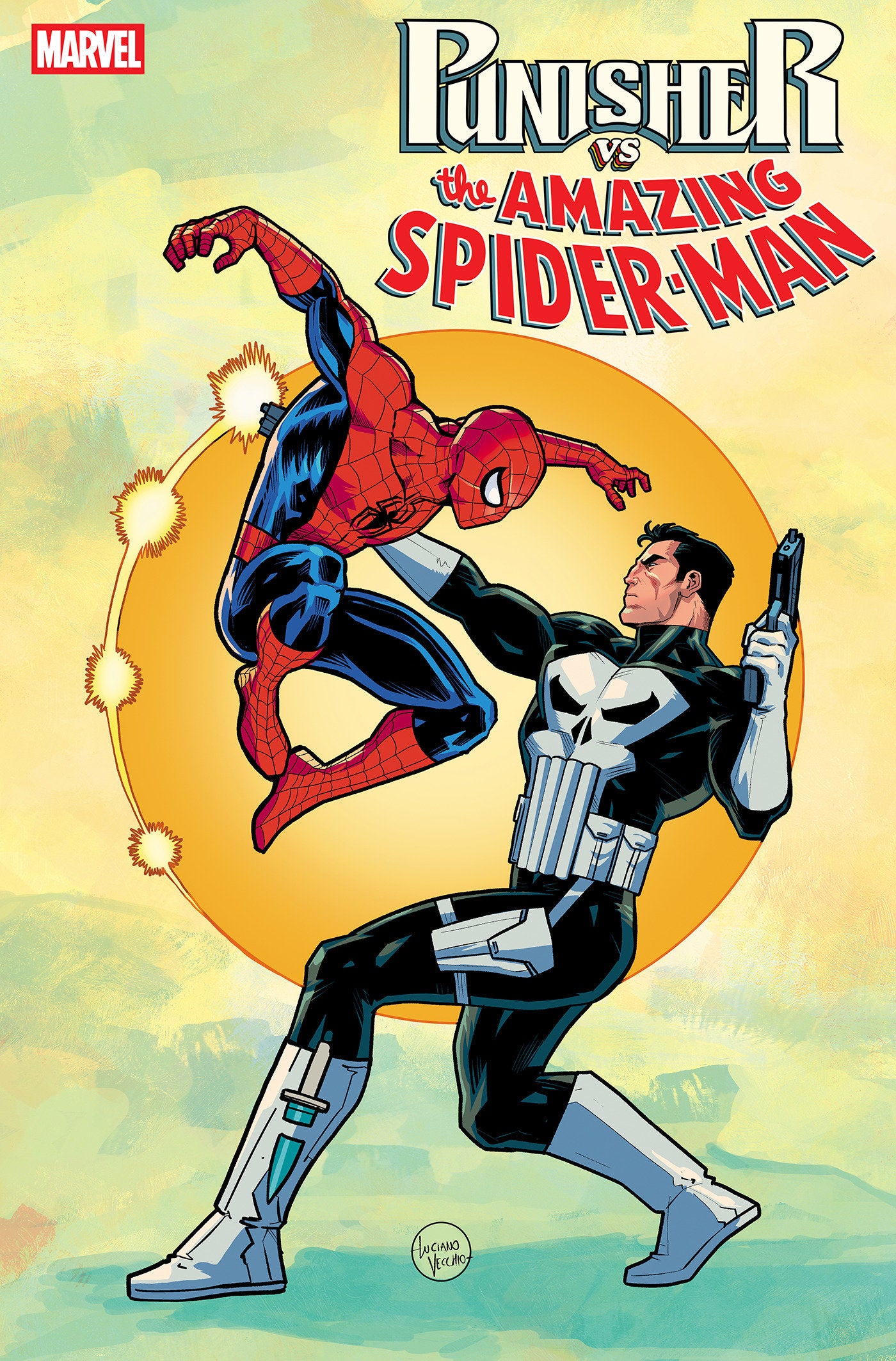 PUNISHER VS. SPIDER-MAN #3 LUCIANO VECCHIO VARIANT 1:25