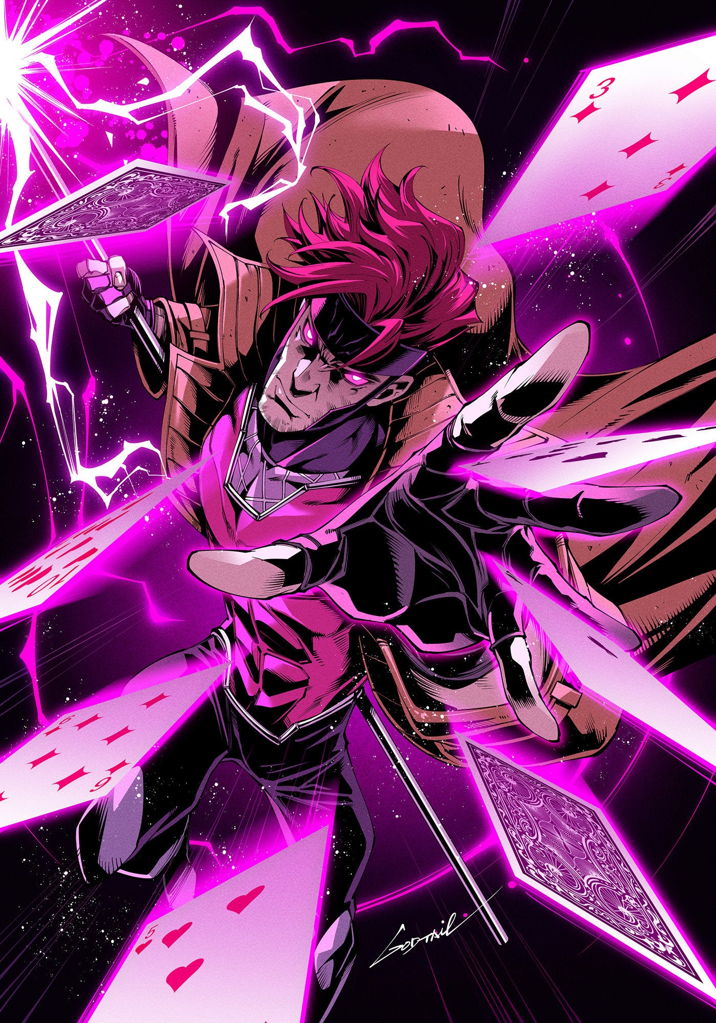 GAMBIT: WANTED #2 GODTAIL GAMBIT VIRGIN VARIANT 1:50