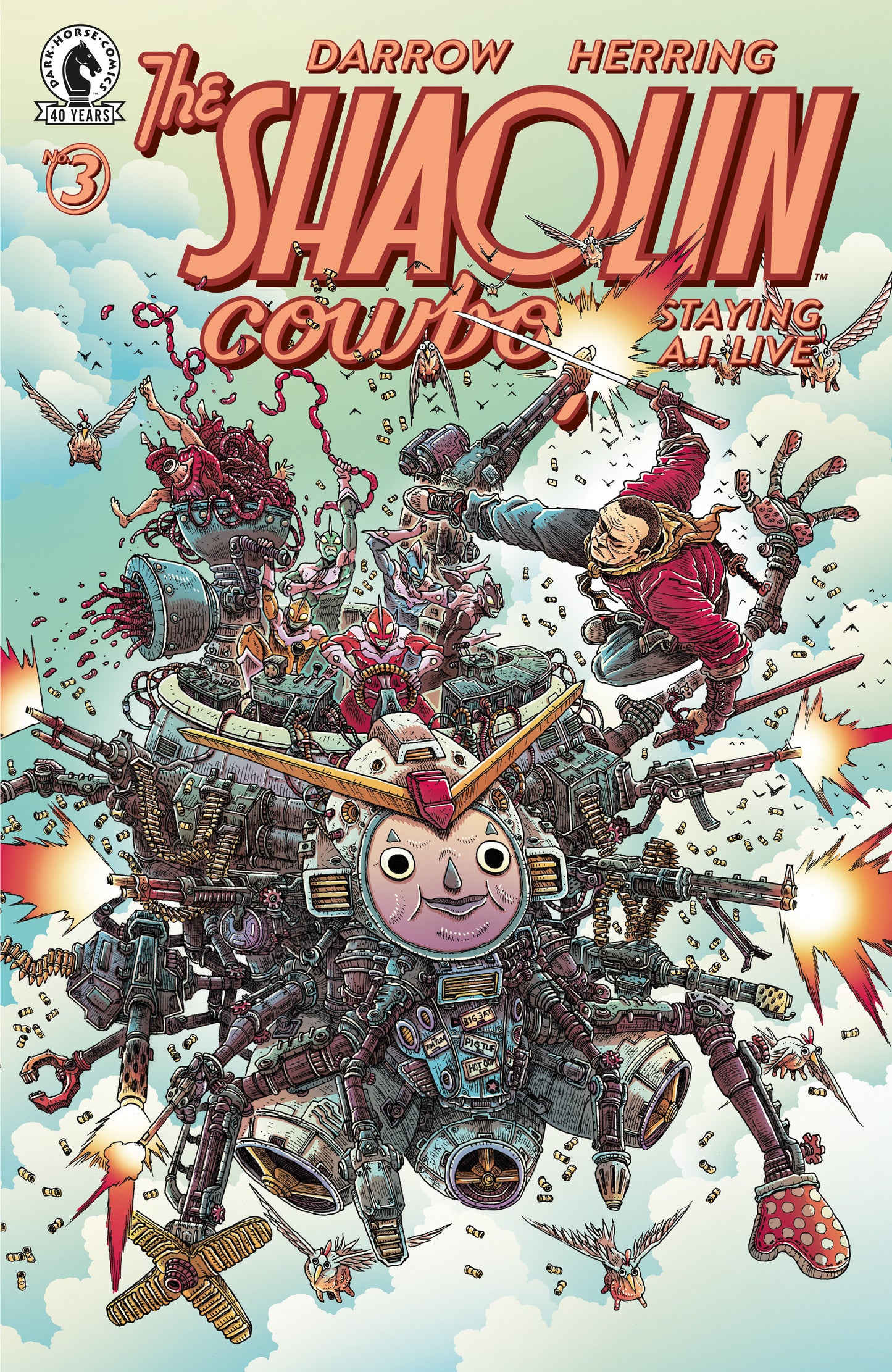 Shaolin Cowboy: Staying A.I.Live #3 (CVR B) 1:15 (James Stokoe)