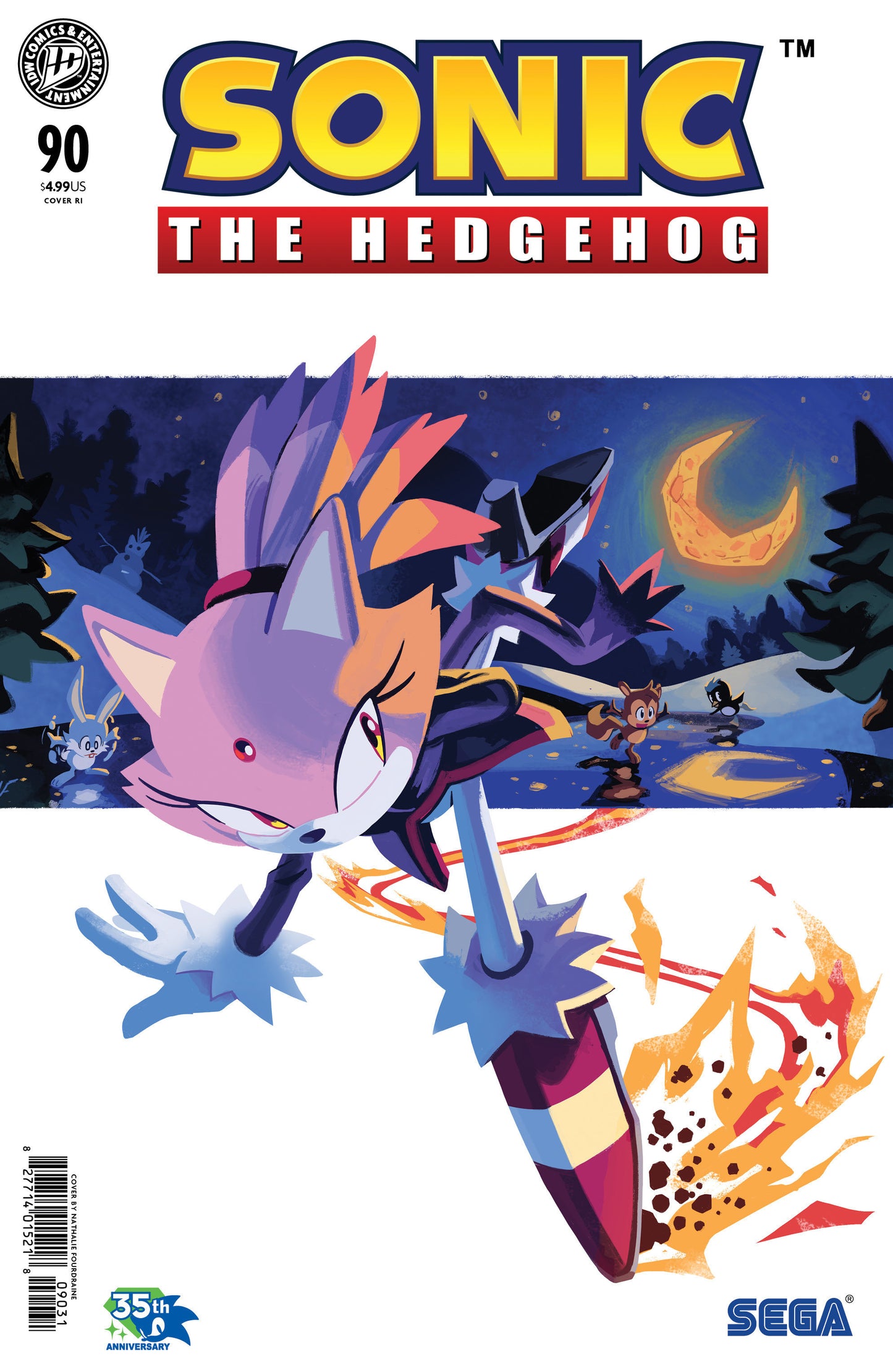 Sonic the Hedgehog #90 Variant RI 1:15 (Fourdraine)