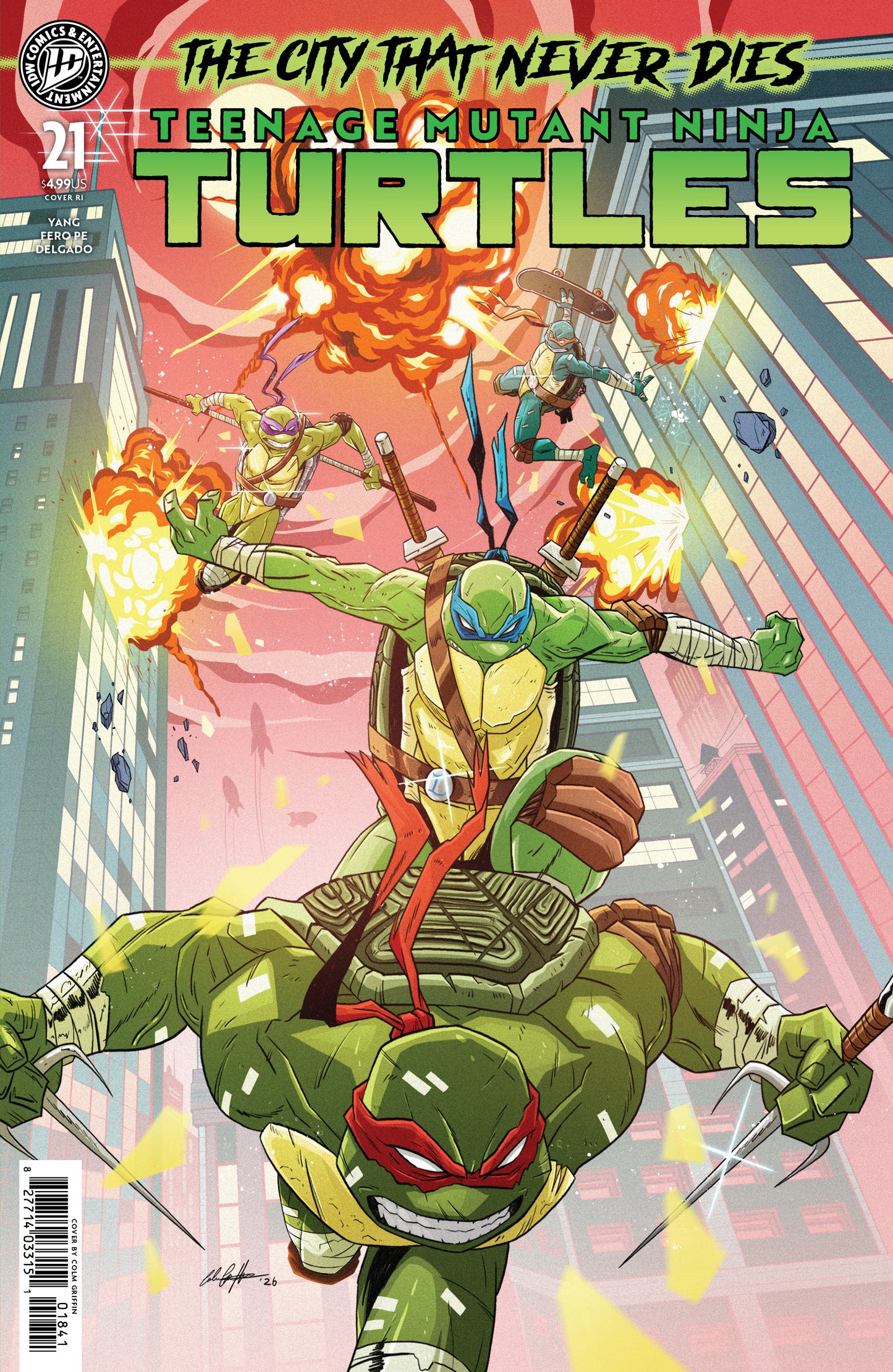 Teenage Mutant Ninja Turtles #21 Variant RI 1:25 (Griffin)
