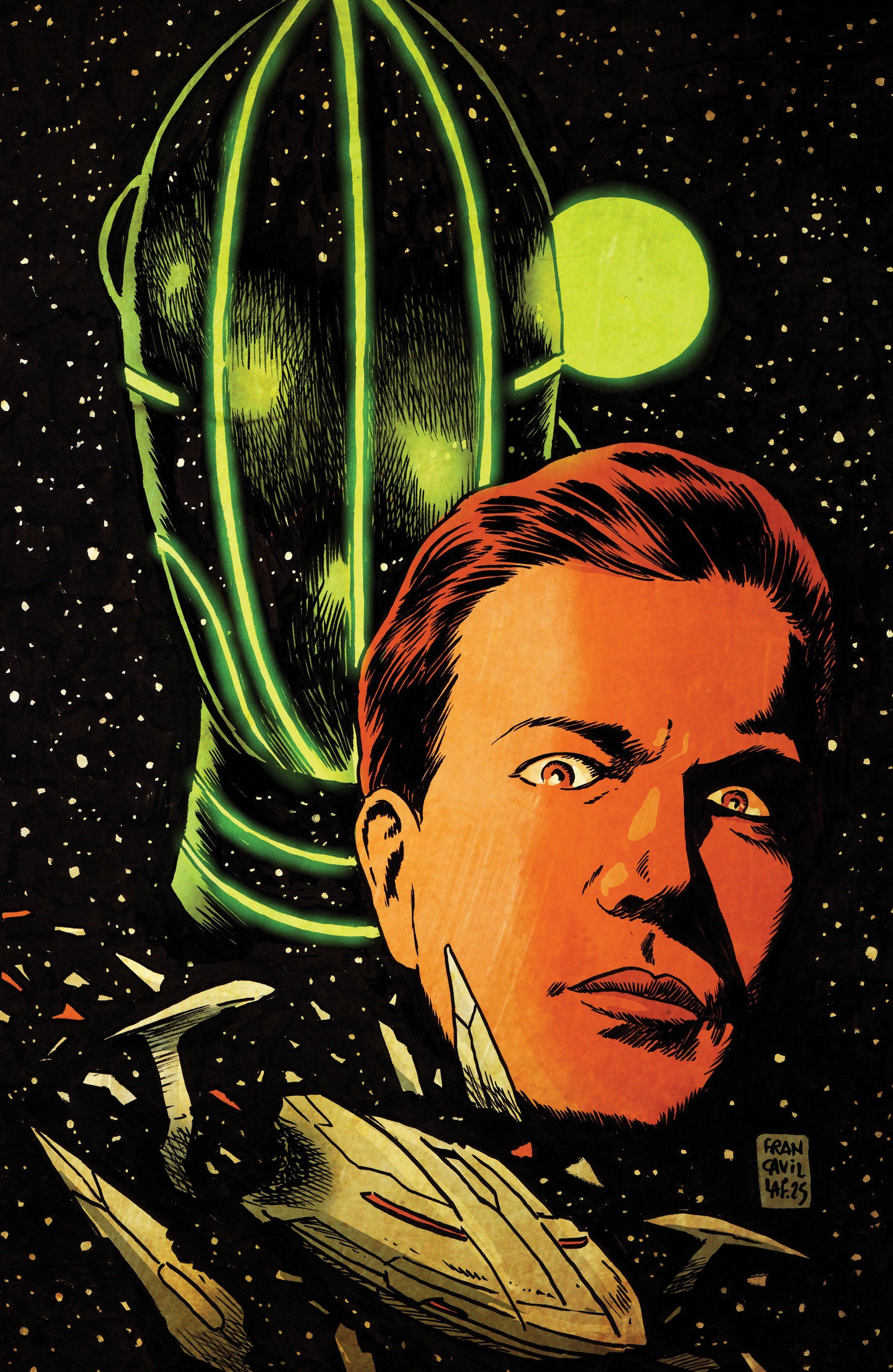 Star Trek: The Last Starship #2 Variant RI 1:15 (Francavilla Full Art)