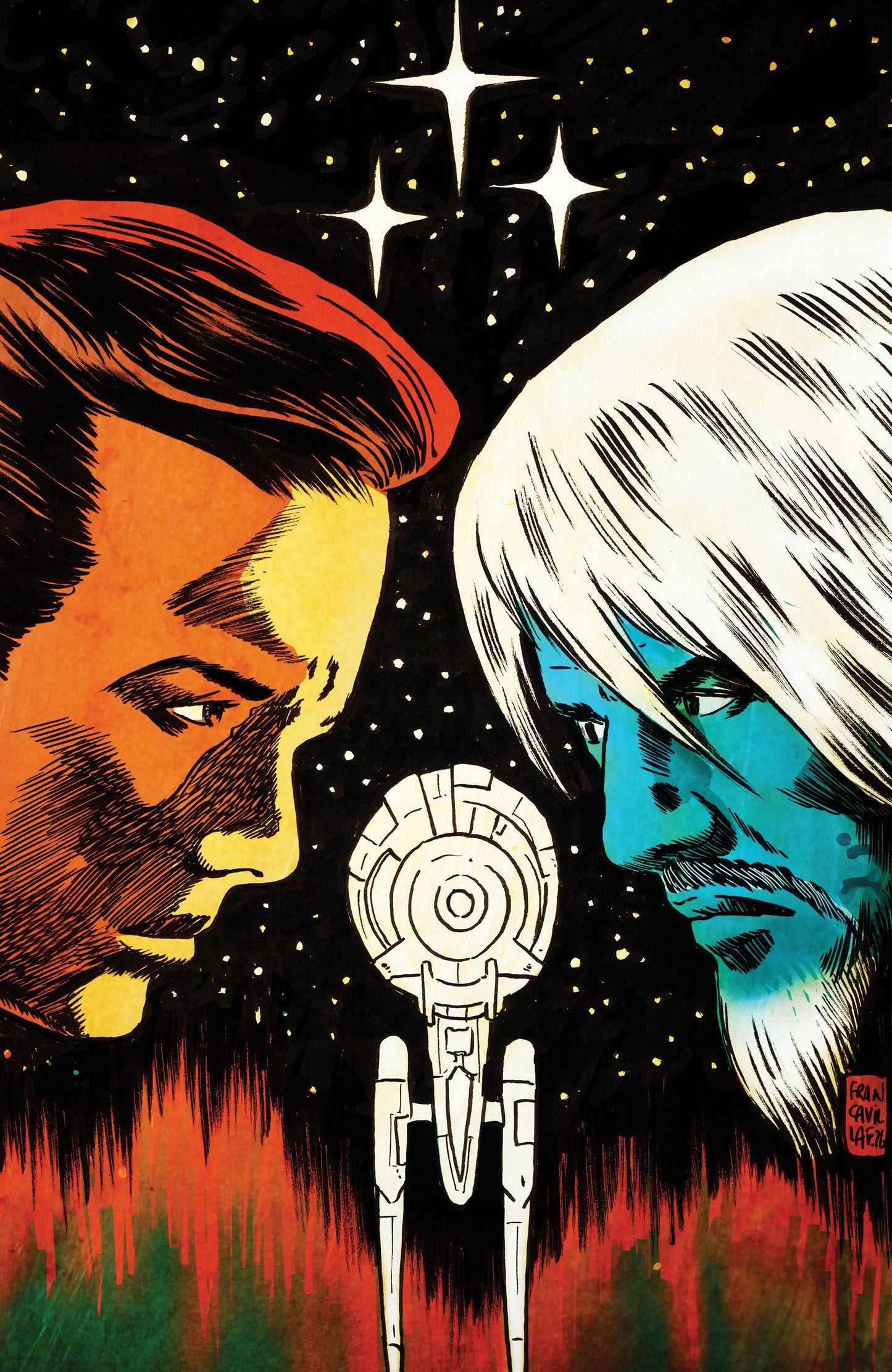 Star Trek: The Last Starship #10 Variant RI 1:10 (Francavilla Full Art)