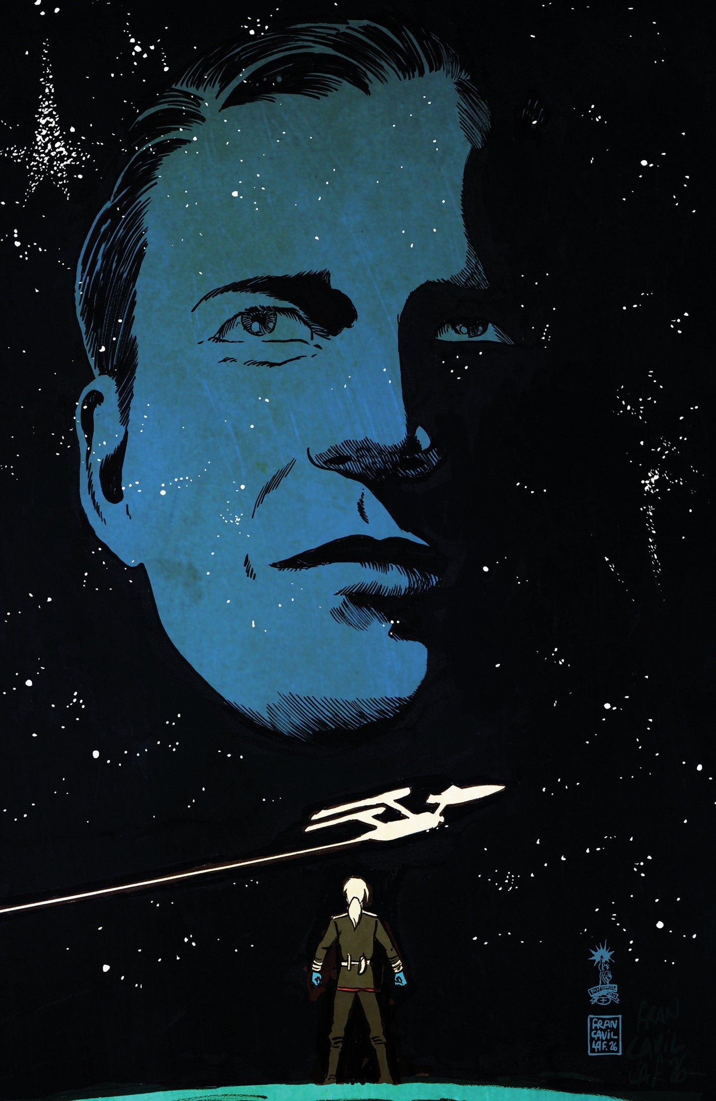 Star Trek: The Last Starship #12 Variant RI 1:10 (Francavilla Full Art)