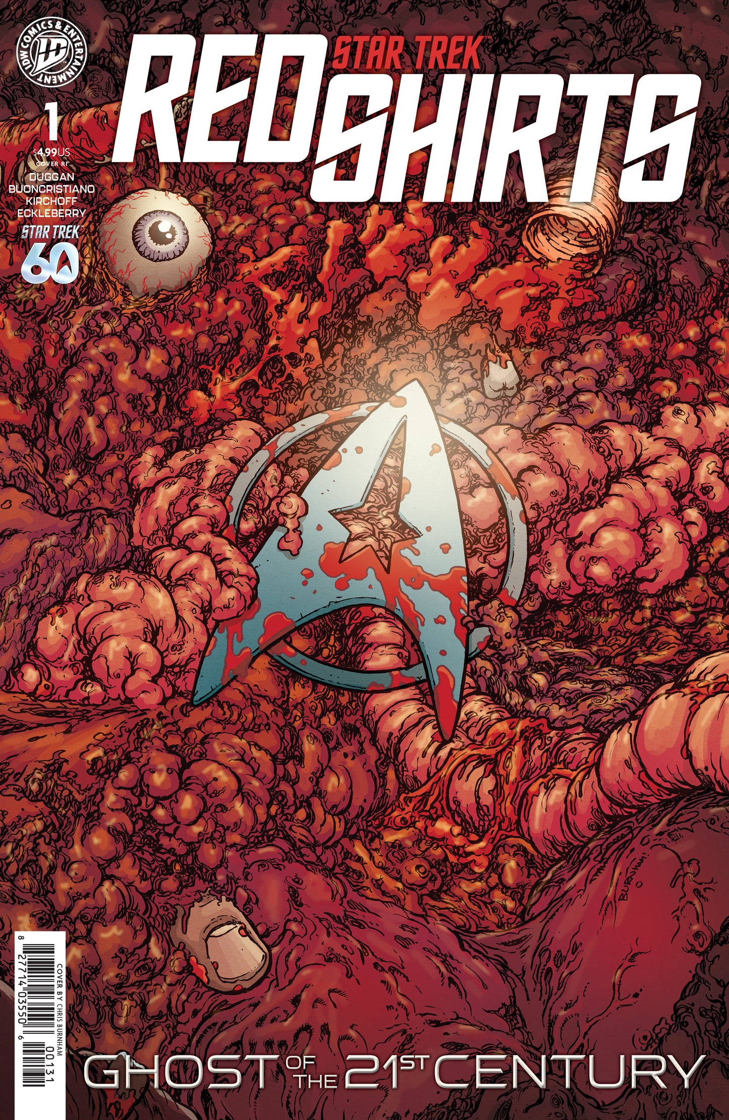 Star Trek: Red Shirts--Ghost of the 21st Century #1 Variant RI 1:15 (Burnham)