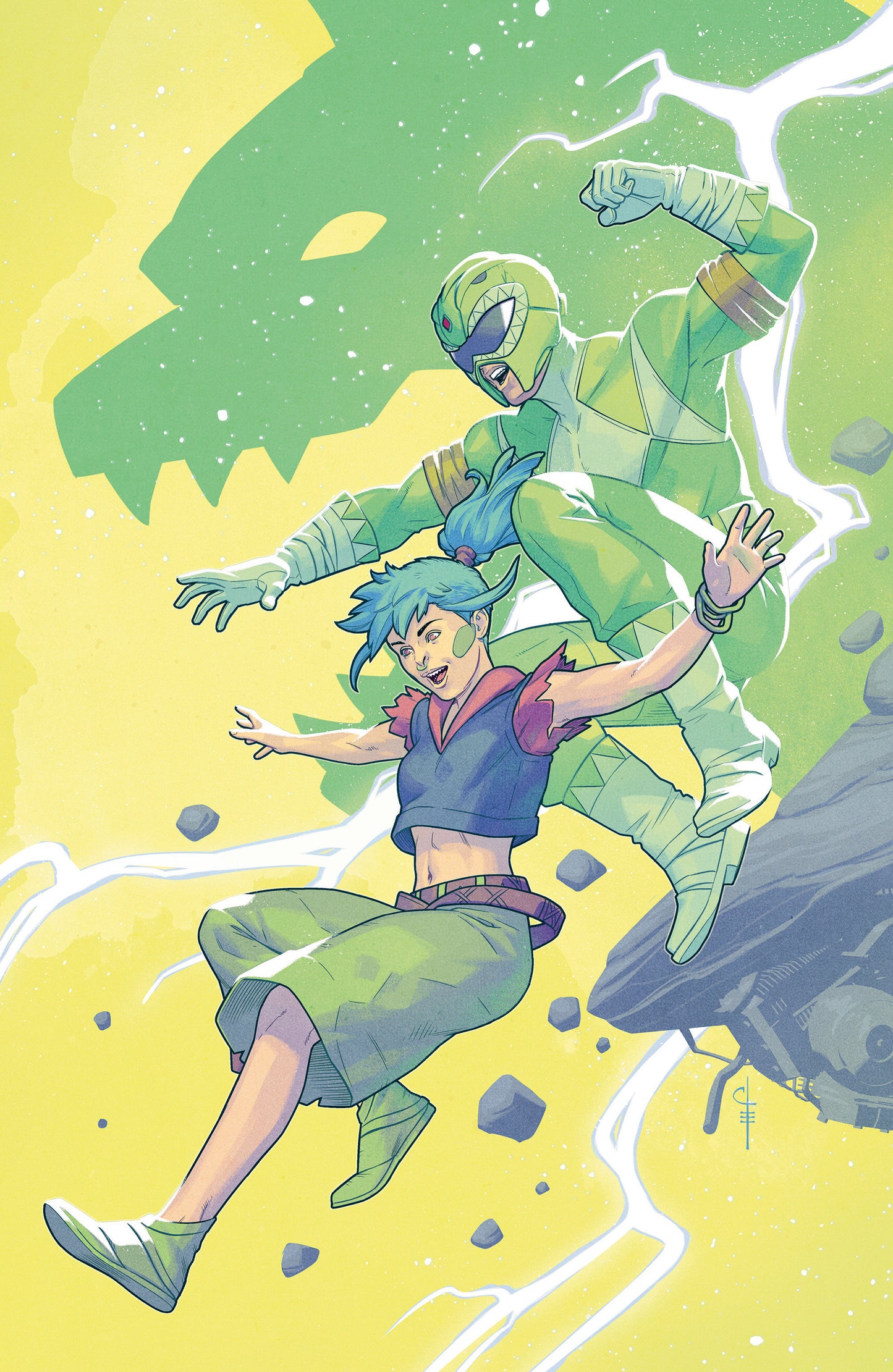 Power Rangers Green #2 F 1:20 INCV Variant (Full Art, Evenhuis)