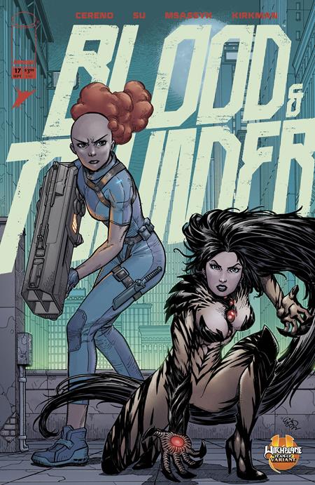 BLOOD & THUNDER #17 CVR E EJ SU & DEE CUNNIFFE WITCHBLADE TEAM UP VAR (MR)
