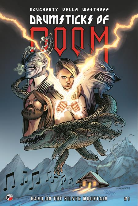 DRUMSTICKS OF DOOM BAND ON THE SILVER MOUNTAIN #1 (OF 3) CVR A DAN DOUGHERTY