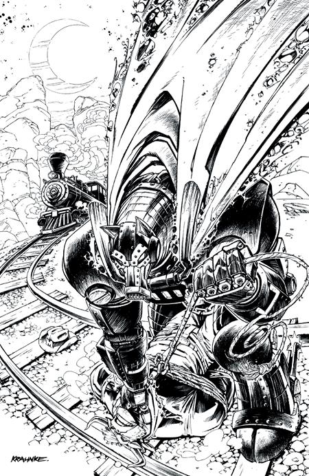 WILD WEST COW-BOYS OF MOO MESA #4 (OF 4) CVR E INC 1:20 ANDREW KRAHNKE B&W VAR