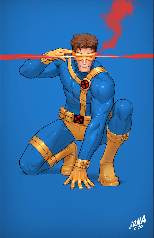X-MEN #33 DAVID NAKAYAMA COLOR BLOCK BLUE VIRGIN VARIANT 1:50