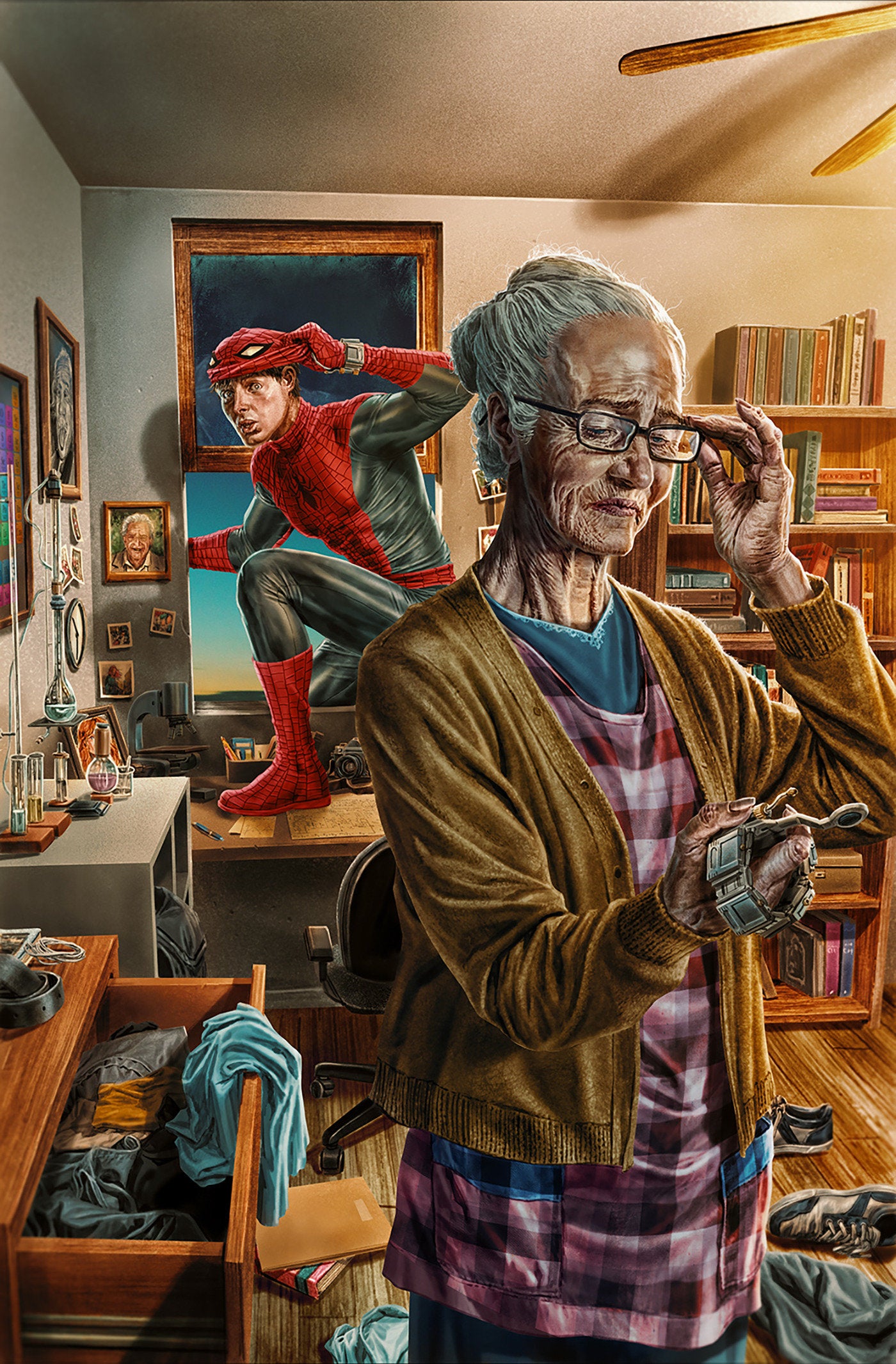 AMAZING SPIDER-MAN #35 LEE BERMEJO AMAZING VISIONS VIRGIN VARIANT 1:100