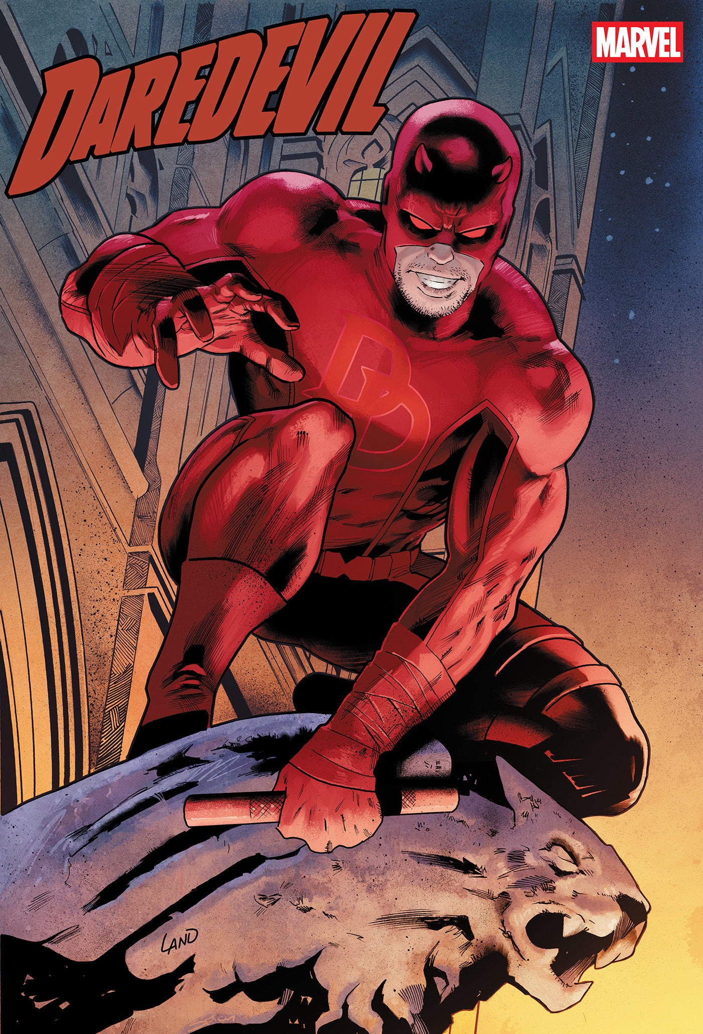 DAREDEVIL #8 GREG LAND VARIANT 1:25