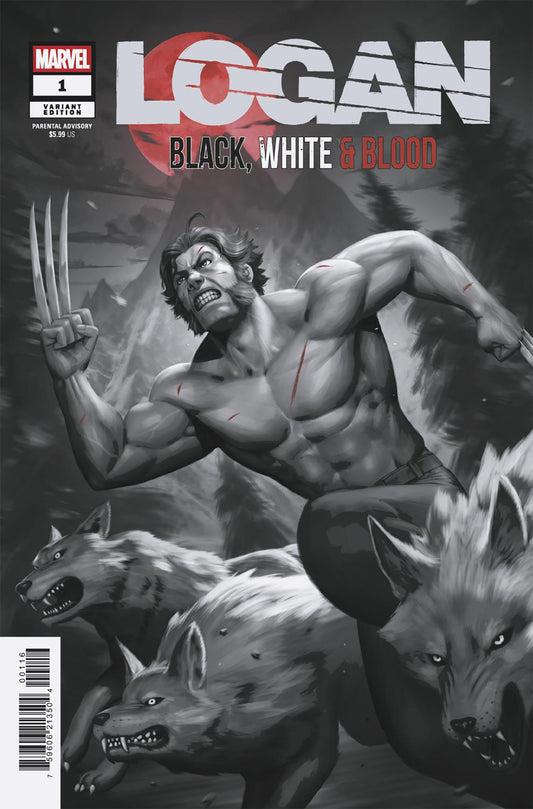 LOGAN: BLACK, WHITE & BLOOD #1 WOO-CHUL LEE VARIANT 1:25