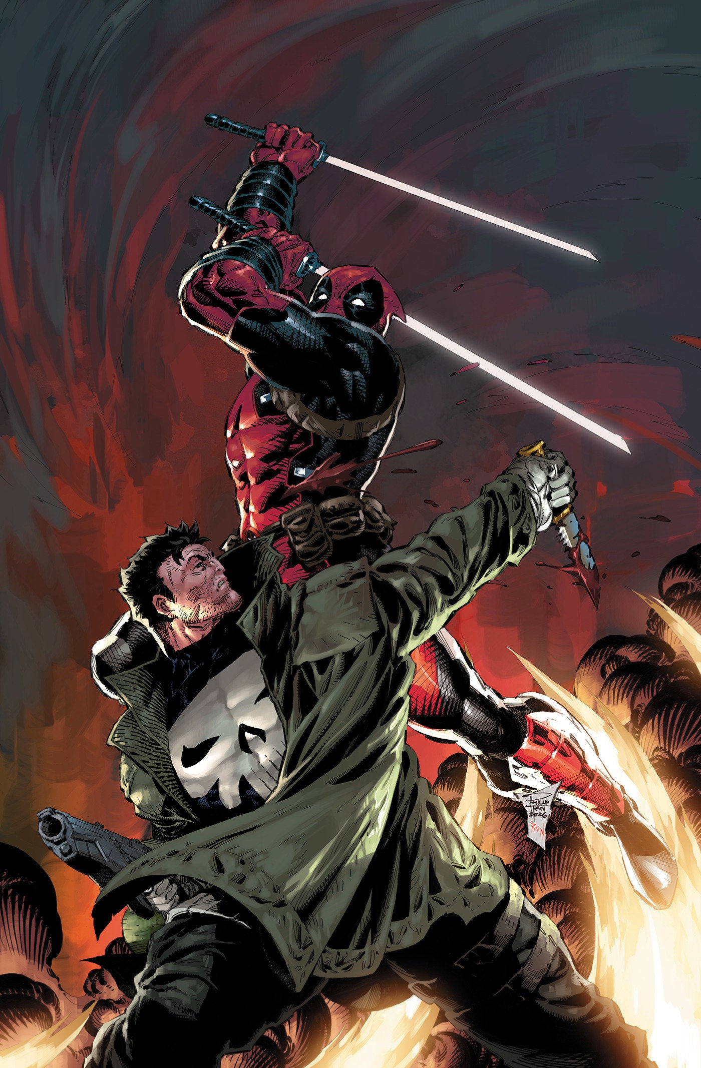 PUNISHER #8 PHILIP TAN VIRGIN VARIANT [BG] 1:100