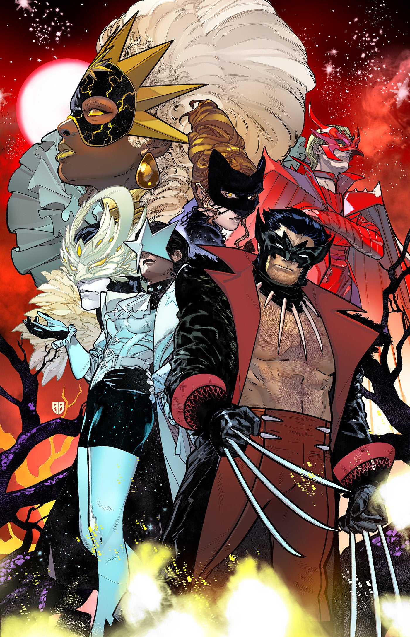 X-MEN: THE HELLFIRE MURDER #1 R.B. SILVA VIRGIN VARIANT 1:50