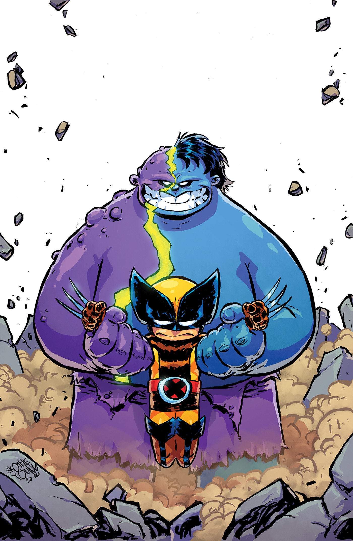 INFERNAL HULK VS. WOLVERINE #1 SKOTTIE YOUNG VIRGIN VARIANT 1:50