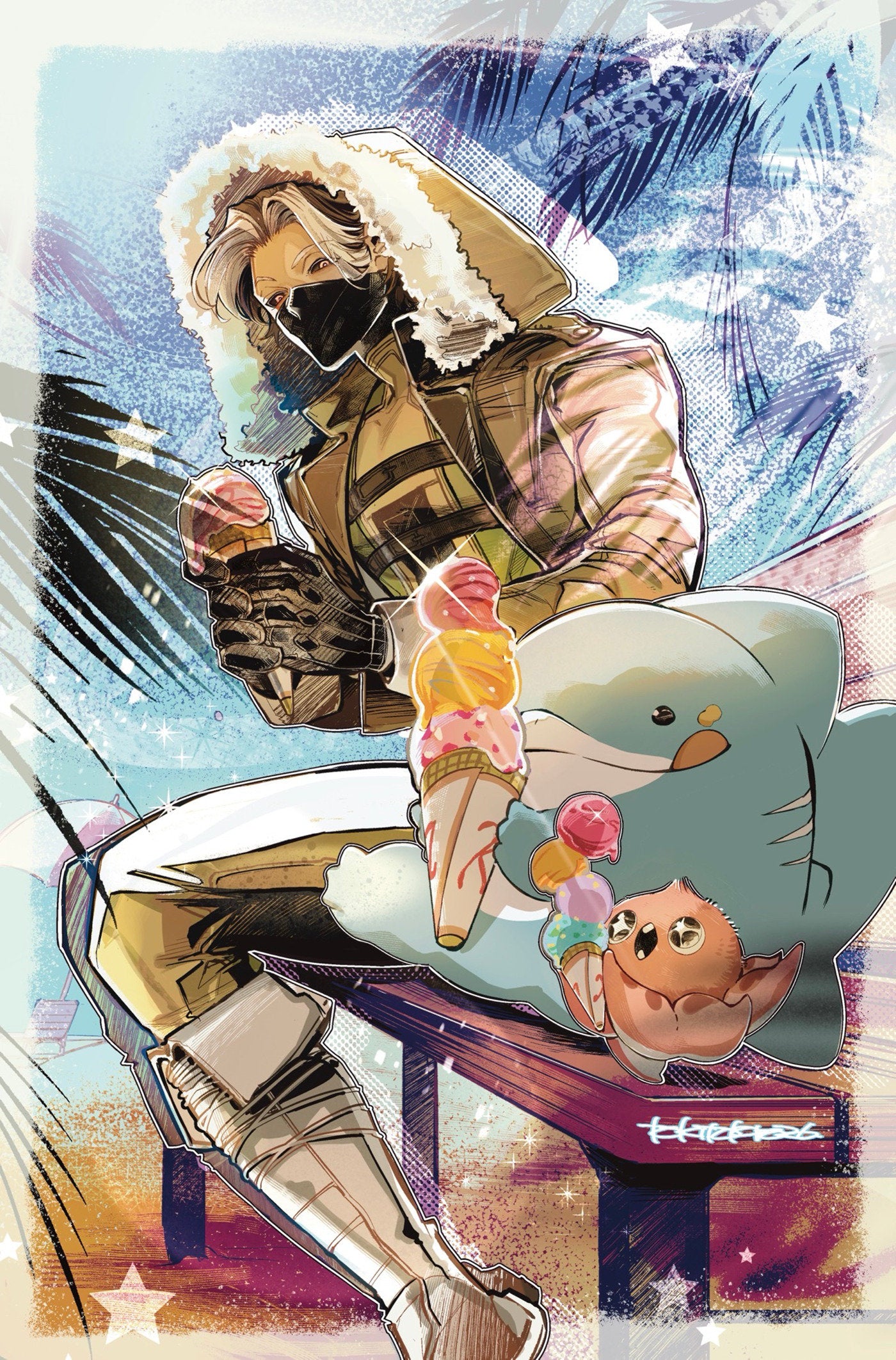 JEFF THE LAND SHARK: SUPERSTAR #1 TOKITOKORO VIRGIN VARIANT 1:100