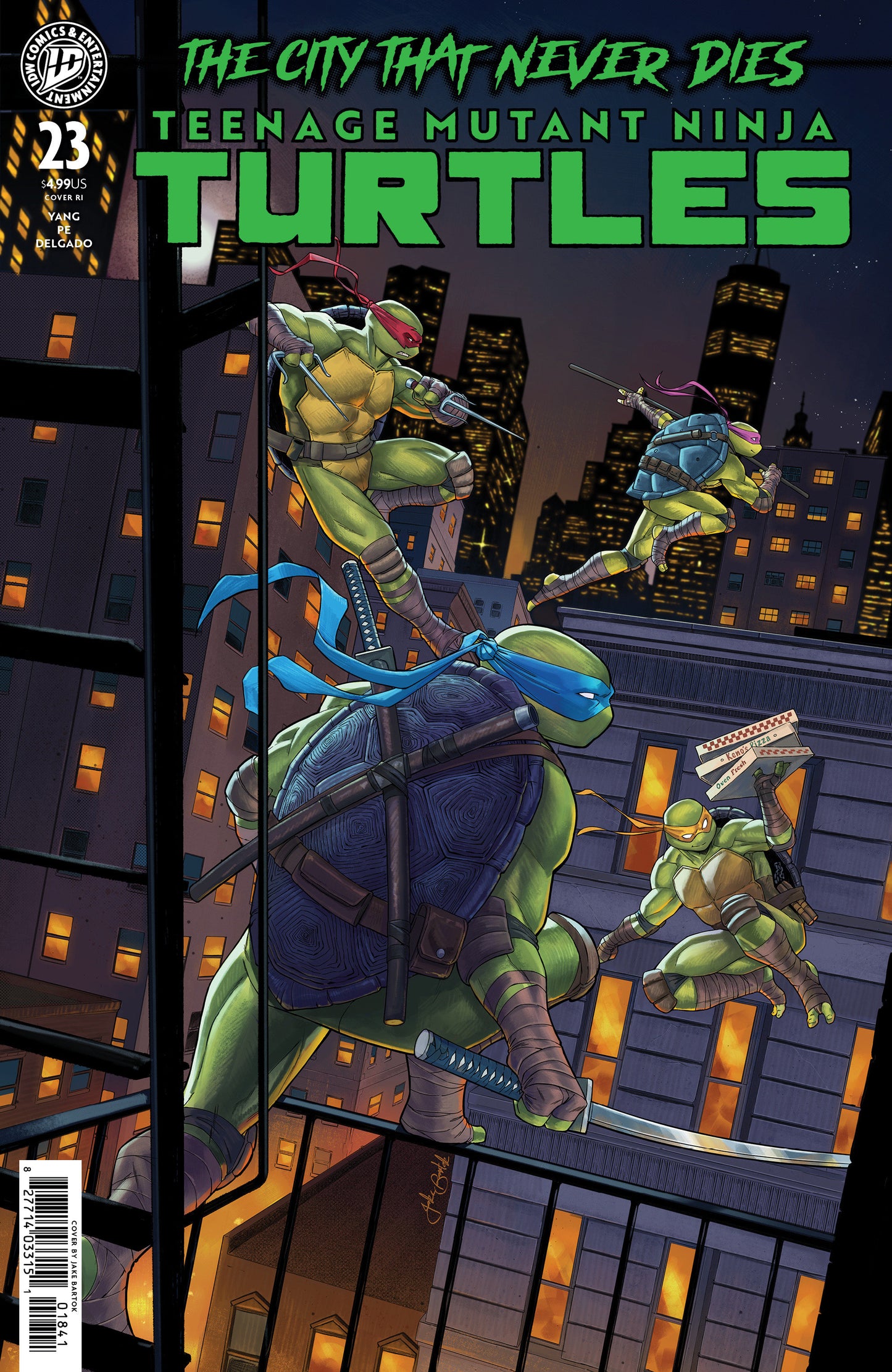Teenage Mutant Ninja Turtles #23 Variant RI 1:25 (Bartok)