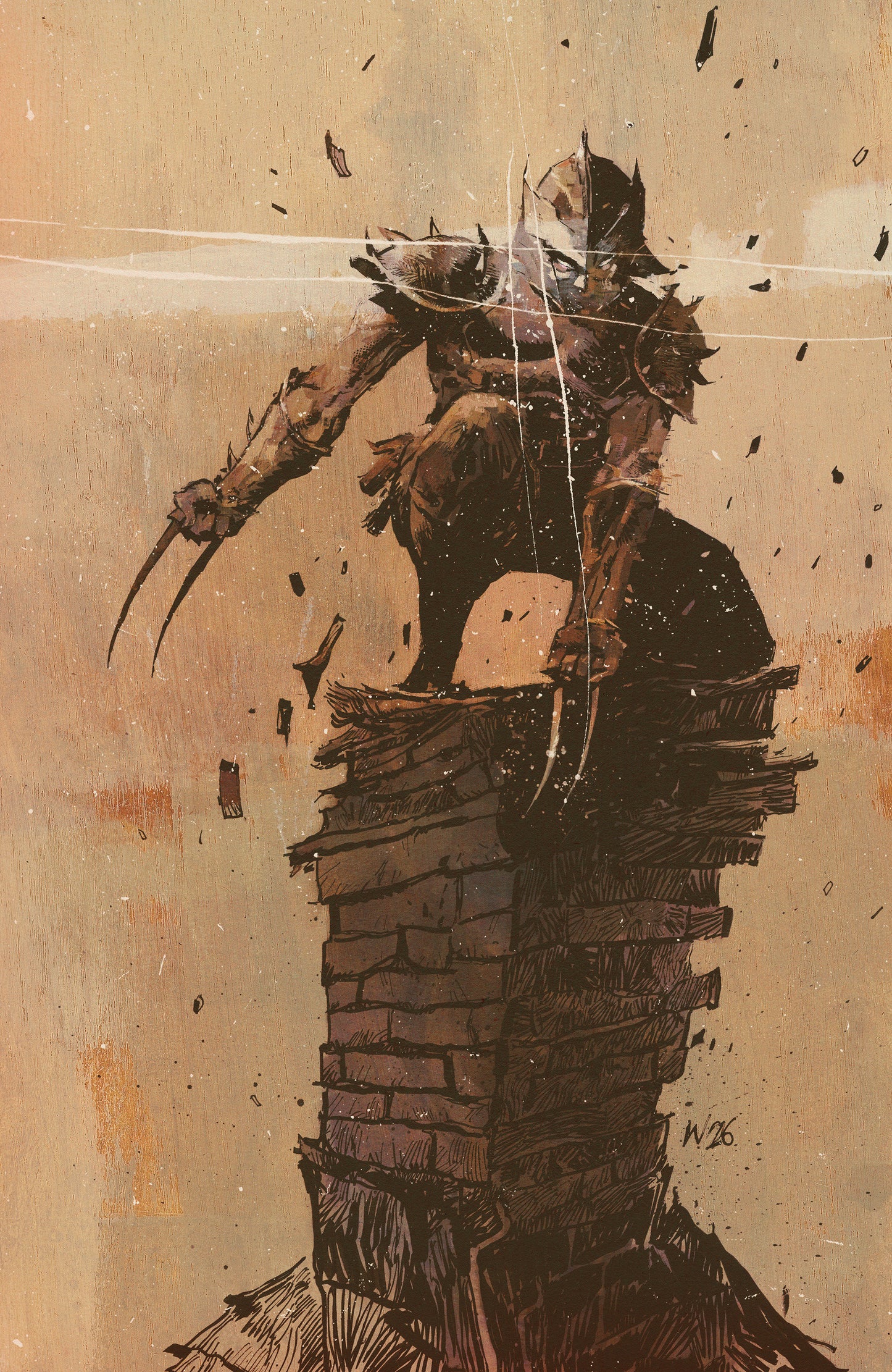 Teenage Mutant Ninja Turtles: Shredder #11 Variant RI 1:25 (Wood Full Art)