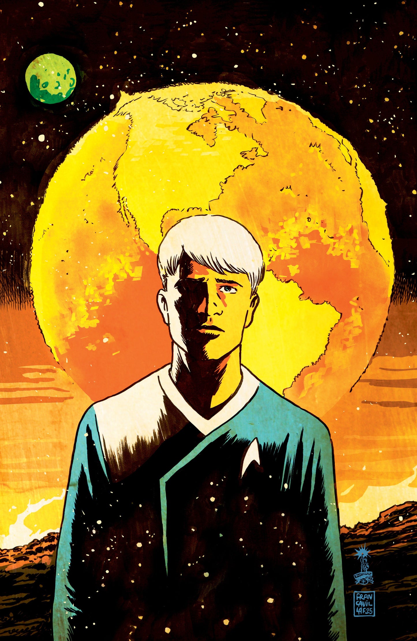 Star Trek: The Last Starship #4 Variant RI 1:15 (Francavilla Full Art)