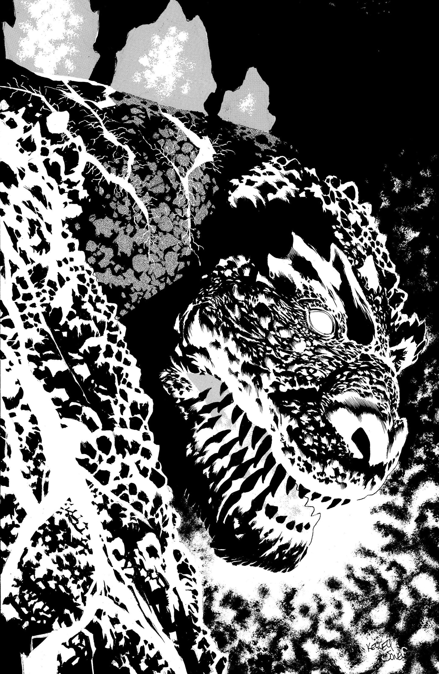The Horror of Godzilla [Kai-Sei Era] #1 Variant RI 1:50 (Jones B&W Full Art)