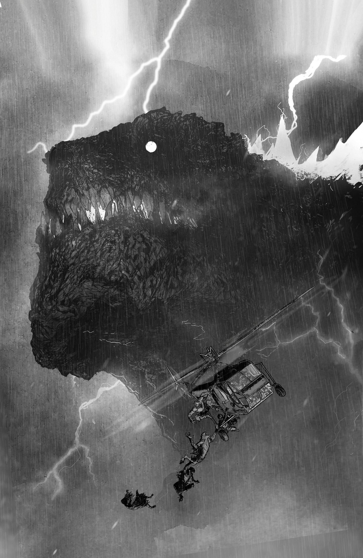 The Horror of Godzilla [Kai-Sei Era] #2 Variant RI 1:10 (Jones B&W Full Art)