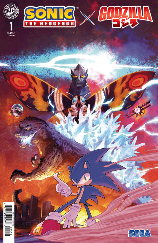 Sonic the Hedgehog x Godzilla #1 Variant RI 1:50 (Arq)