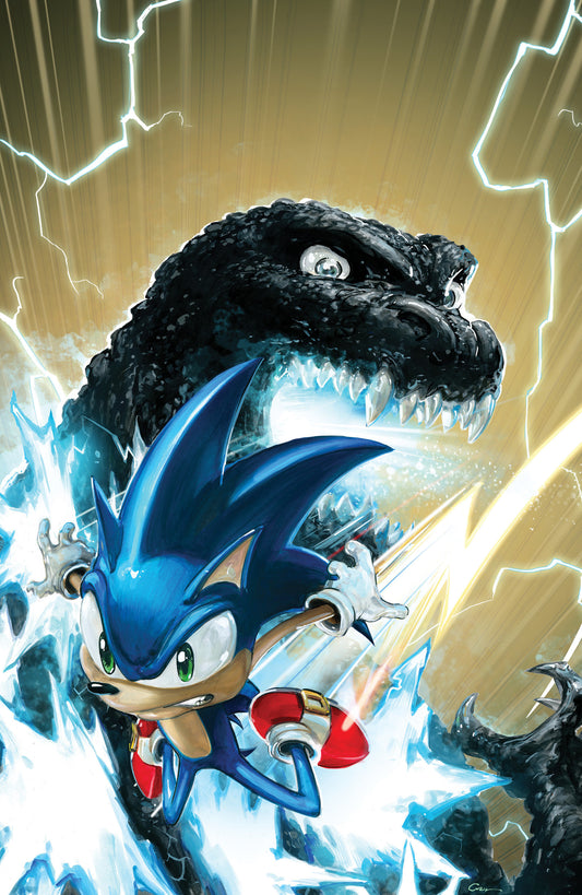 Sonic the Hedgehog x Godzilla #1 Variant RI 1:100 (Crain Full Art)