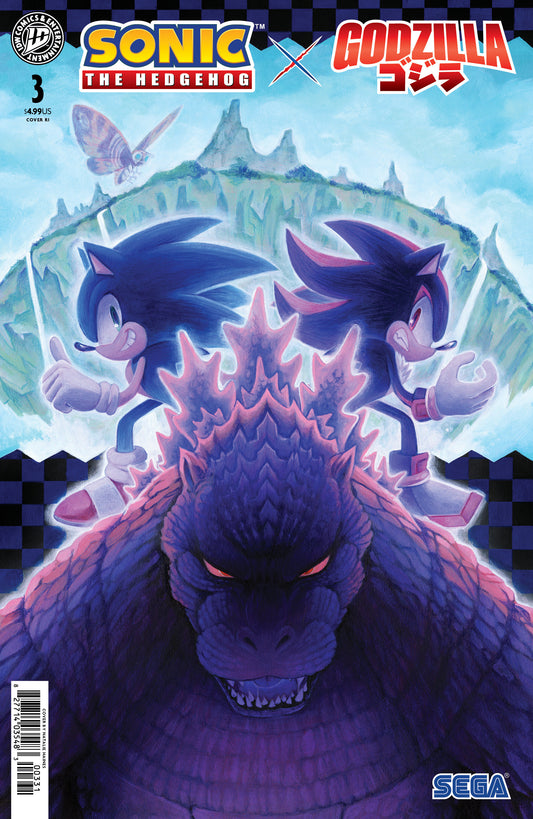 Sonic the Hedgehog x Godzilla #3 Variant RI 1:15 (Haines)