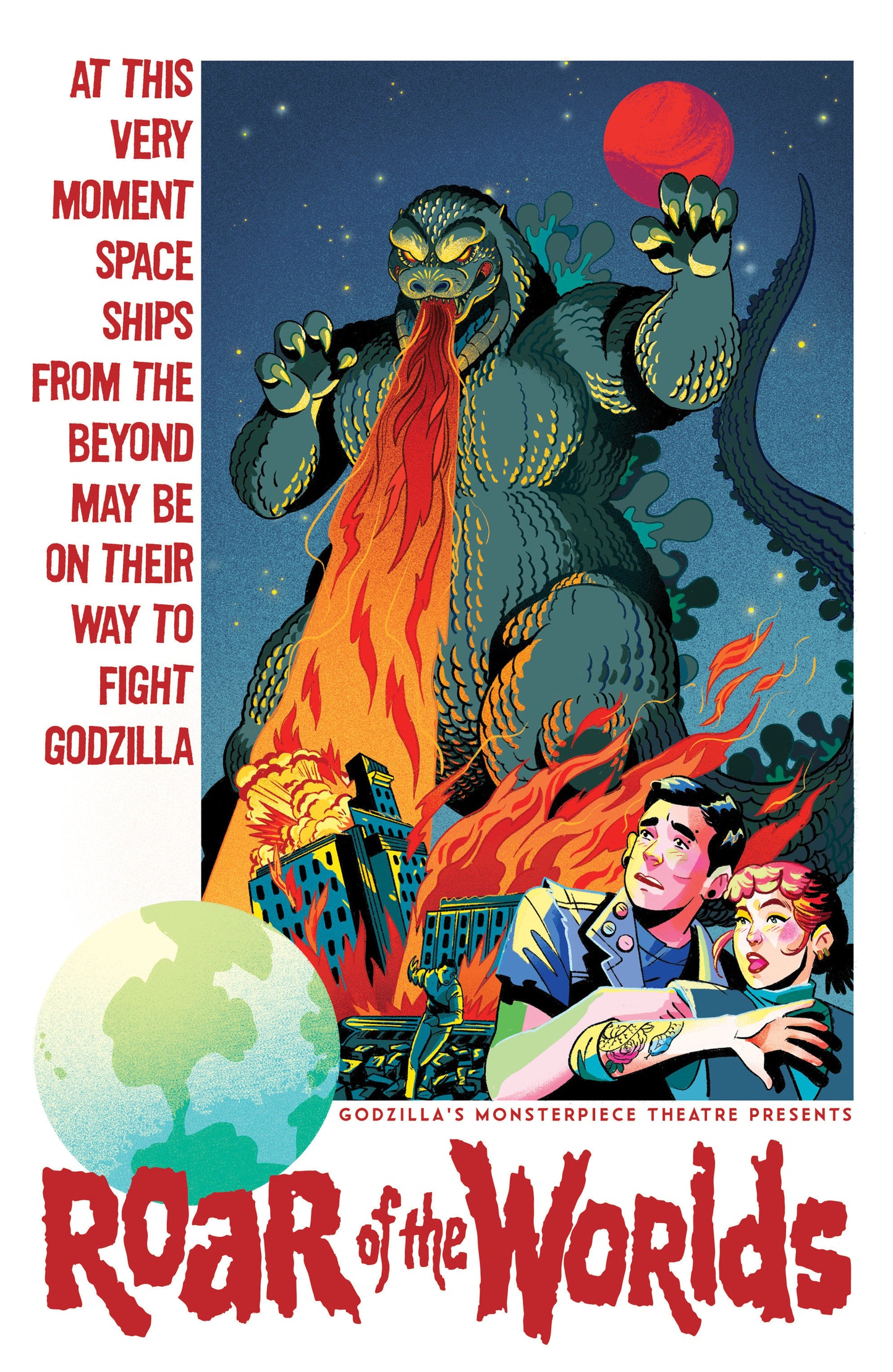 Godzilla's Monsterpiece Theatre Presents: Roar of the Worlds Variant RI 1:10 (Goux)