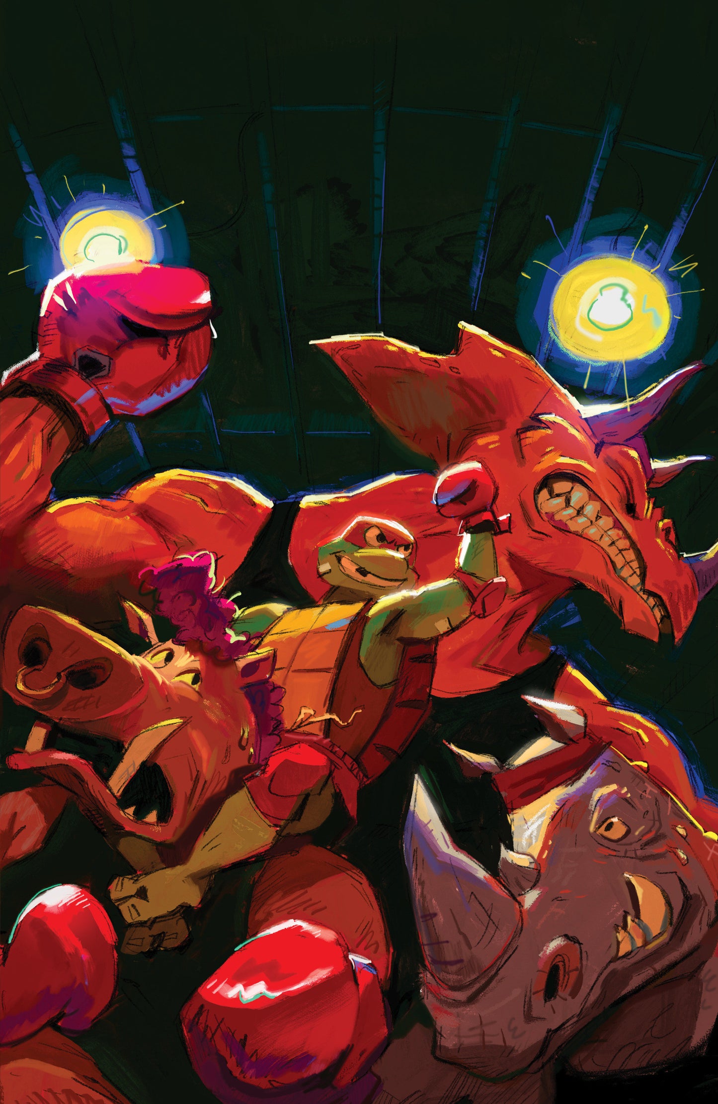 Tales of the Teenage Mutant Ninja Turtles: Coastal Chaos #1 Variant RI 1:10 (Chalky Hobby Set Full Art)