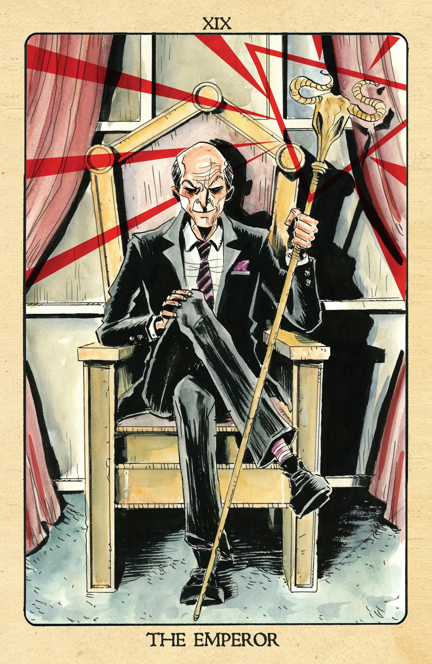 Minor Arcana #19 D 1:10 INCV Tarot Variant (Dressed, Lemire)
