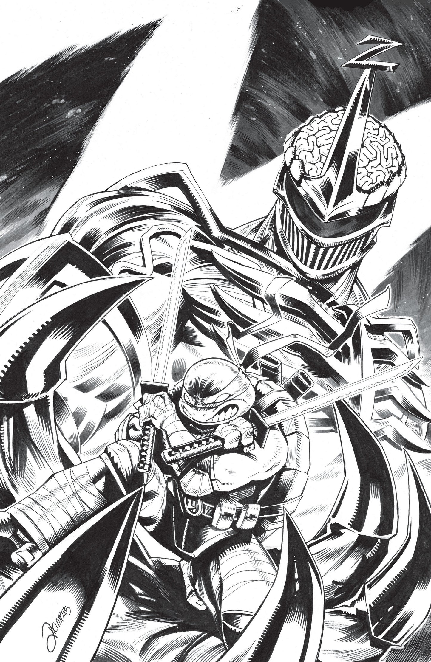 Mighty Morphin Power Rangers/Teenage Mutant Ninja Turtles III #3 E 1:10 INCV (Full Art, Zonno)