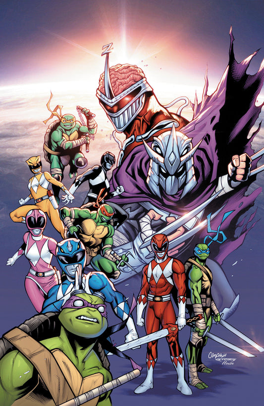 Mighty Morphin Power Rangers/Teenage Mutant Ninja Turtles III #3 G 1:50 INCV (Full Art, Campana)