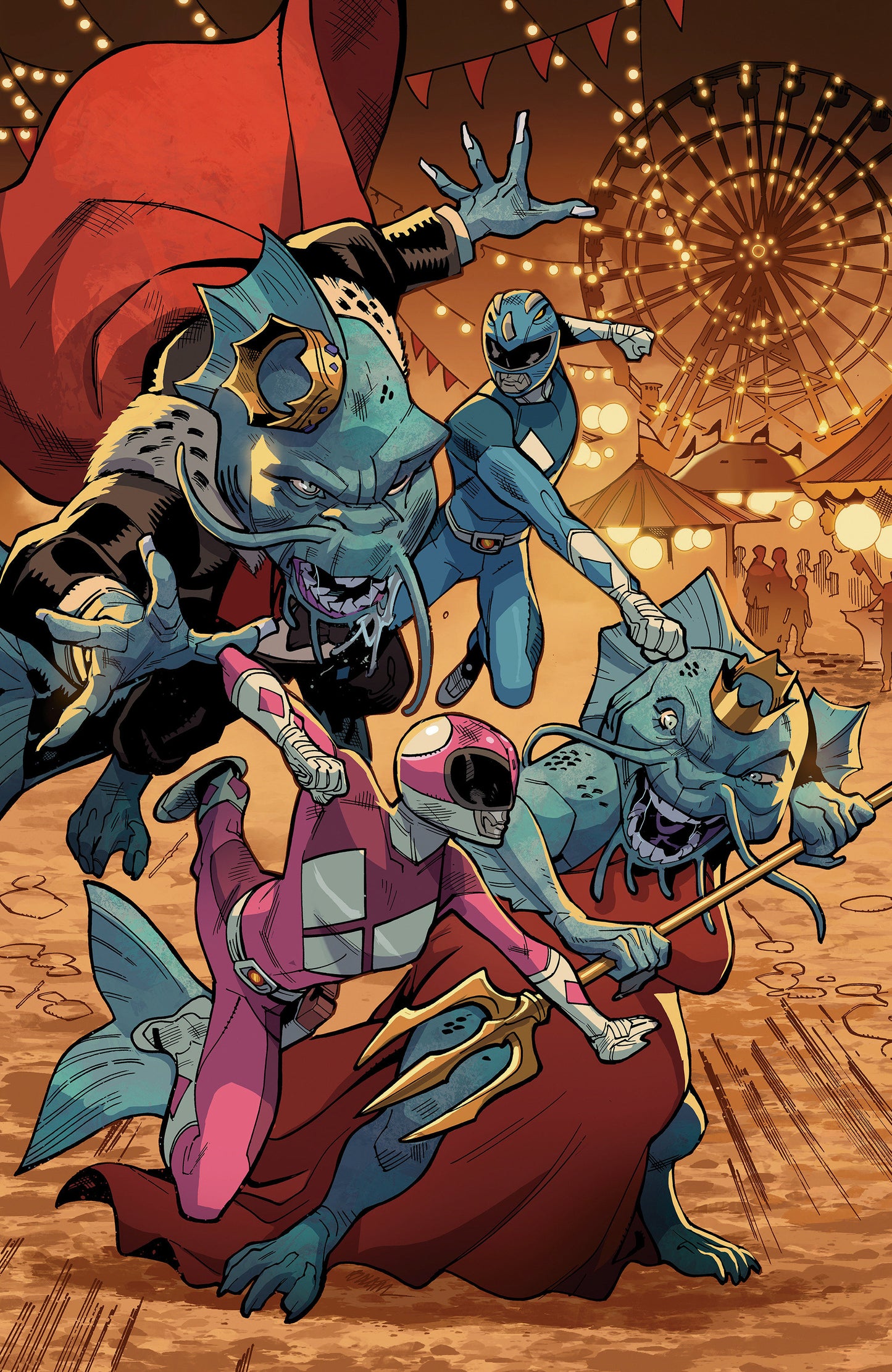 Mighty Morphin Power Rangers (2026) #4 E Foil Variant (Full Art, Foil, Balám)