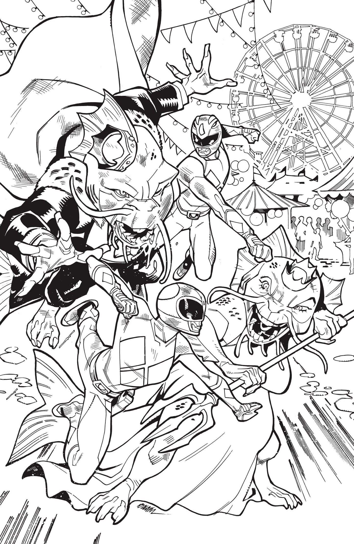 Mighty Morphin Power Rangers (2026) #4 H 1:25 INCV Variant (Full Art, Balám)