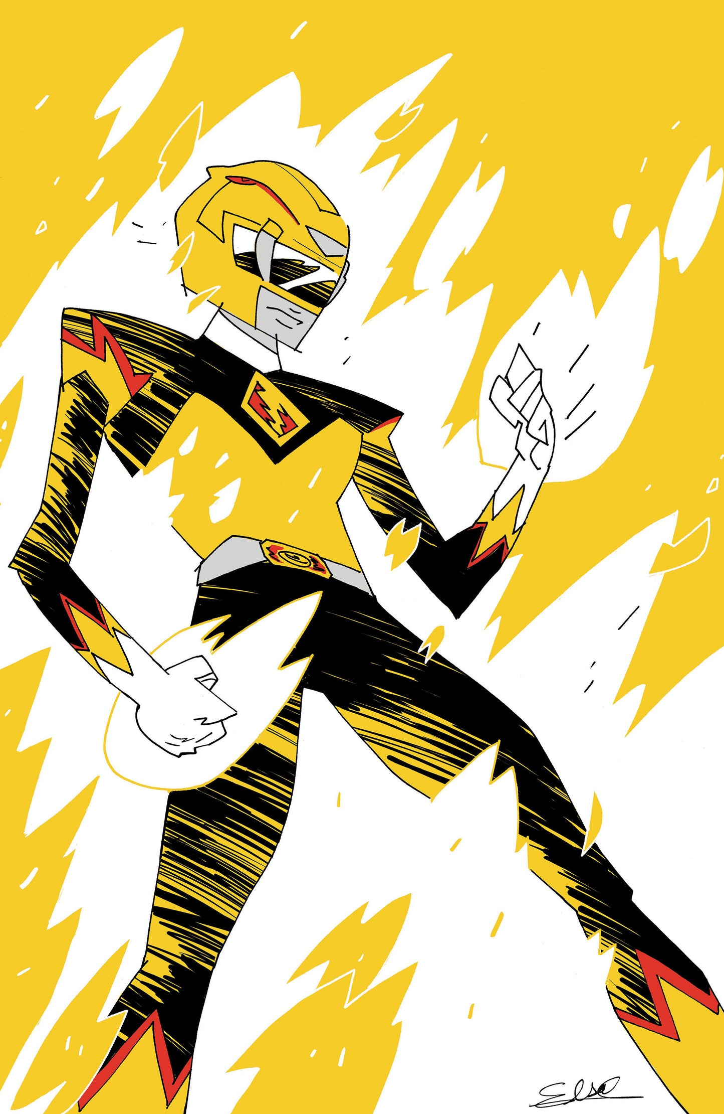 Power Rangers Unlimited #2 H 1:50 INCV Variant (Full Art, Charretier)