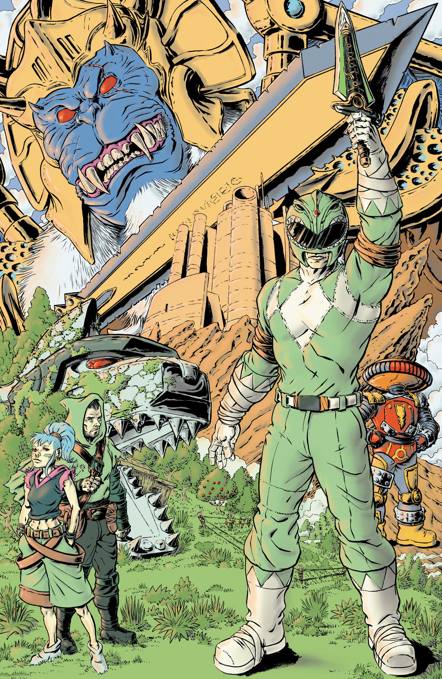 Power Rangers Green #3 F 1:20 INCV Variant (Full Art, Rasmussen)