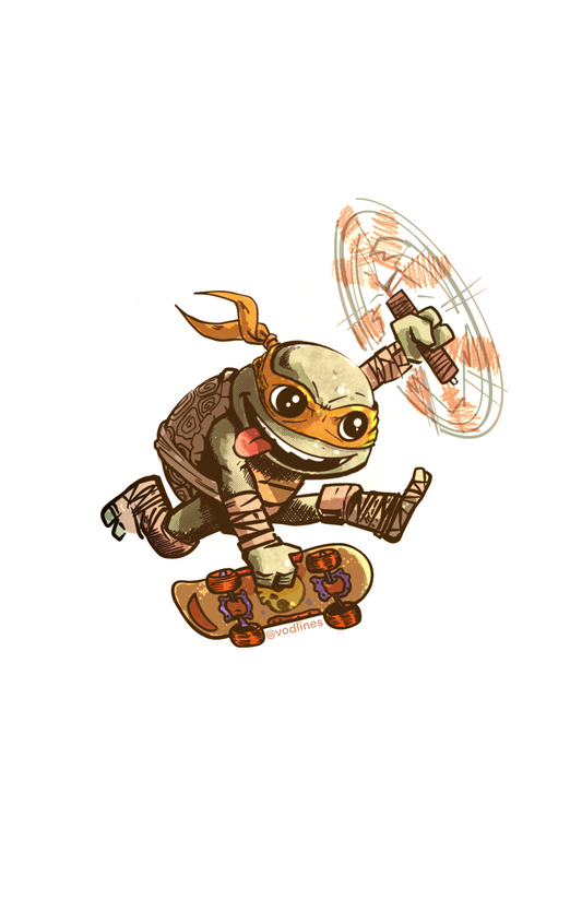 TMNT Michelangelo Sticker