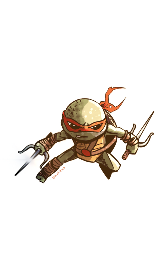 Tmnt Raphael Stickers Stickers – Witts Knot Comics